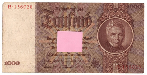 Banknote reichsbanknote - banknote, /