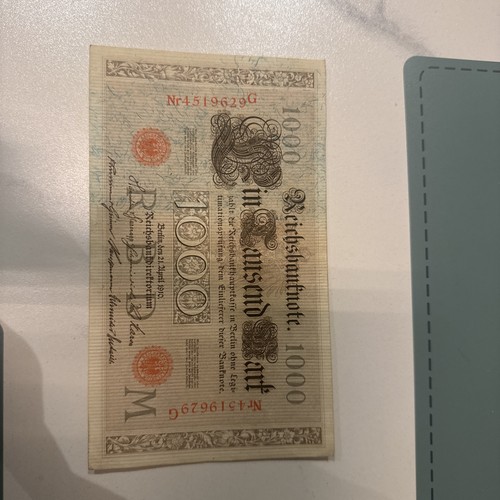 Banknote 1000 reichsbanknote - banknote,