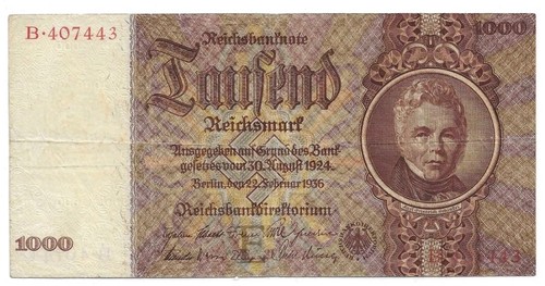 1000 mark 1936 177 - 1000,