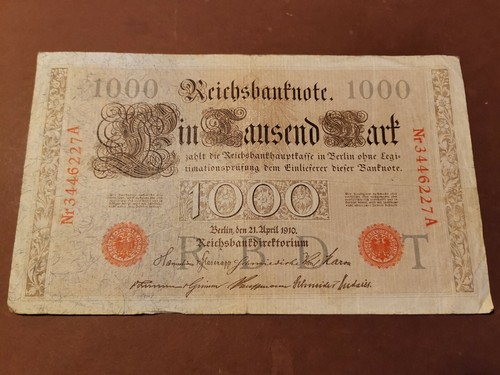 1000 mark 1910 45b - 1910, t/a