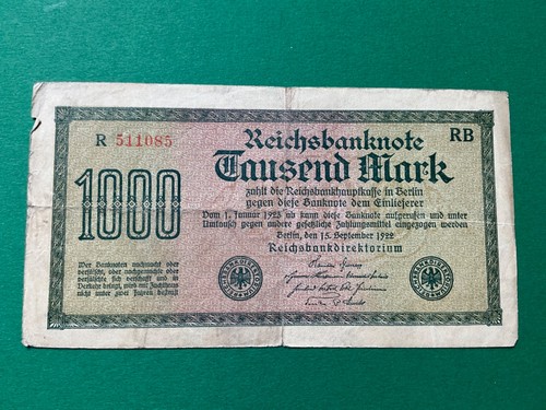 1000 mark tausend - tausend, 1922