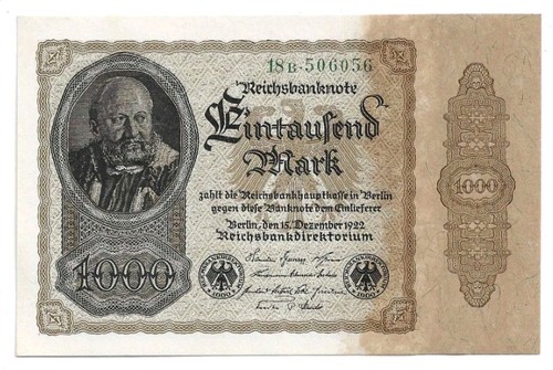 1000 mark 1922 81b - mark, ro.