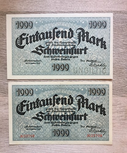Schweinfurt 1000 mark - , 1