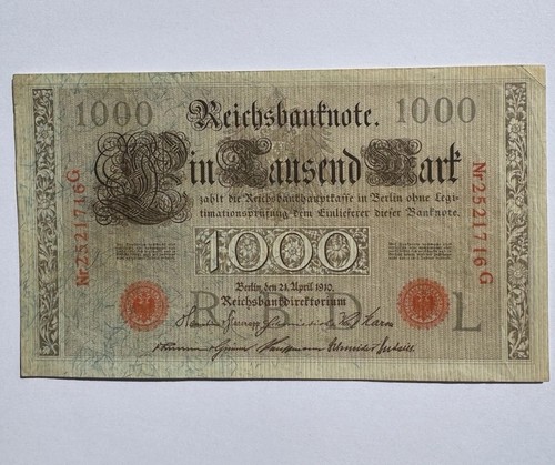 1000 mark reichsbanknote rot - 1000,