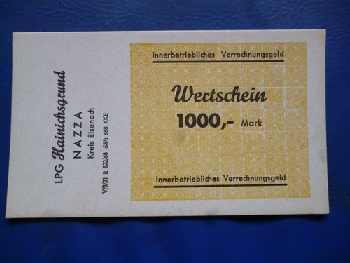 Ddr ersatzgeld der lpg nazza - der,