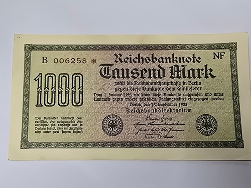 1000 mark reichsbanknote 1922 - reichsbanknote,
