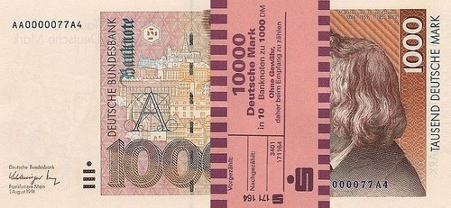 1000 deutsche mark - 10,