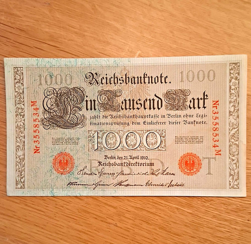 Reichsbanknote deutsches reich - deutsches,