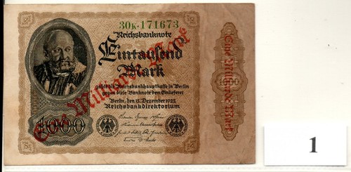 Deutsches reich 1000 - mark, /