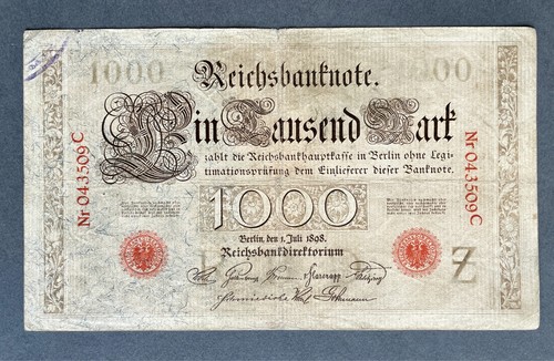 Selten 1000 mark banknote - selten,
