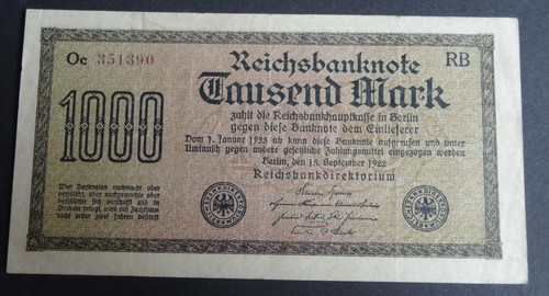 Reichsbanknote 1000 mark - 1000,