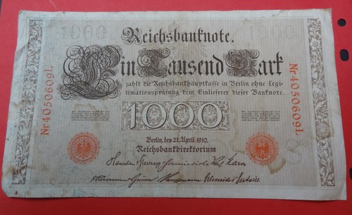 Reichsbanknote 1000 mark - mark, 21